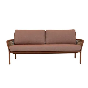 Saint Tropez 3 Seater Sofa - Soft Linen - Brique by GlobeWest, a Outdoor Furniture for sale on Style Sourcebook