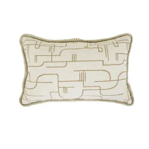 Enzo Abstract Rectangle Cushion - Biscotti by GlobeWest, a Cushions, Decorative Pillows for sale on Style Sourcebook