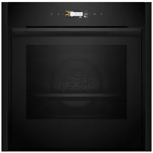 NEFF 60cm N70 Pyrolytic Oven Aluminium Brushed Black Anodized B59CR71D0A by NEFF, a Ovens for sale on Style Sourcebook