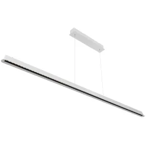 Telbix Serda 1800mm Linear LED Rise and Fall Pendant - White by Telbix, a Lighting for sale on Style Sourcebook