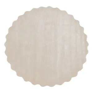 Scalloped Rug 240x240cm in White by OZ Design, a Contemporary Rugs for sale on Style Sourcebook
