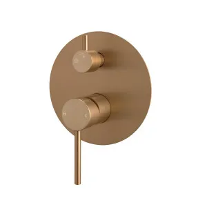 Lucid Pin Diverter Mixer Brushed Copper (Trim Kit) by Aquaperla, a Bathroom Taps & Mixers for sale on Style Sourcebook