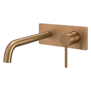 Lucid Pin Spout Mixer Single Brushed Copper (Trim Kit) by Aquaperla, a Bathroom Taps & Mixers for sale on Style Sourcebook