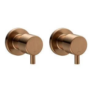 Round Shower Wall Tap Brushed Copper by Aquaperla, a Shower Heads & Mixers for sale on Style Sourcebook
