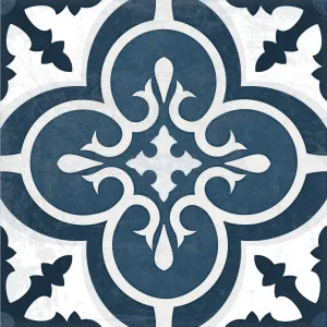 Antica Odette Navy (Matt) 200x200 by Sanctuary Makers, a Encaustic Tiles for sale on Style Sourcebook