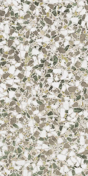 Terra Foray Olive Dream (Satin) 300x600 by Sanctuary Makers, a Terrazzo Look Tiles for sale on Style Sourcebook