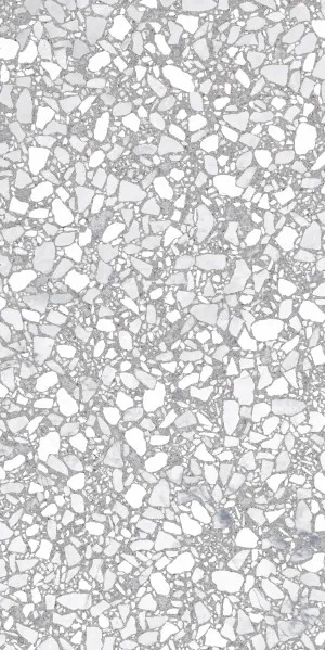 Terra Foray Silver Lining (Satin) 300x600 by Sanctuary Makers, a Terrazzo Look Tiles for sale on Style Sourcebook