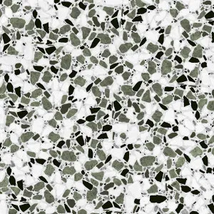 Terra Kosmo Deep Olive (Satin) 600x600 by Sanctuary Makers, a Terrazzo Look Tiles for sale on Style Sourcebook