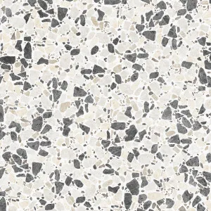 Terra Kosmo Zebra (Satin) 600x600 by Sanctuary Makers, a Terrazzo Look Tiles for sale on Style Sourcebook