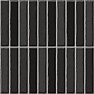 Zen Fingers (150x25) Sumi (Gloss) 300x300 by Sanctuary Makers, a Mosaic Tiles for sale on Style Sourcebook