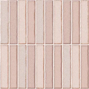 Zen Fingers (150x25) Sakura (Gloss) 300x300 by Sanctuary Makers, a Mosaic Tiles for sale on Style Sourcebook