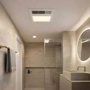 Vencha Extract Prime Mini 4 in 1 EC Bathroom Heater with Exhaust Fan, Cooler & LED Light - White by Vencha, a Exhaust Fans for sale on Style Sourcebook