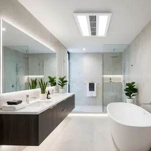 Vencha Extract Prime 4 in 1 EC Bathroom Heater with Exhaust Fan, Cooler & LED Light - White by Vencha, a Exhaust Fans for sale on Style Sourcebook