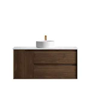 Byron 1200mm Sable Walnut Wall Hung Vanity by Otti Australia, a Basins for sale on Style Sourcebook
