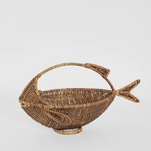Fish Rattan Basket Brown by Florabelle Living, a Baskets & Boxes for sale on Style Sourcebook