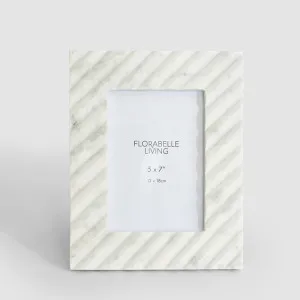 Cici Linea 5 x 7" Photo Frame Opal White Marble by Florabelle Living, a Prints for sale on Style Sourcebook