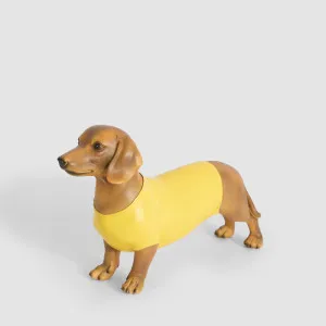 Jax Dachshund Sculpture Yellow by Florabelle Living, a Statues & Ornaments for sale on Style Sourcebook