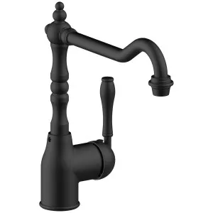 Armando Vicario Provincial Single Lever Kitchen Mixer Tap Black PALAIS-B-LF by Armando Vicario, a Kitchen Taps & Mixers for sale on Style Sourcebook