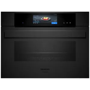Siemens iQ700 60cm ecoClean Compact Oven with fullSteam Matte Black CS938GCM1 by Siemens, a Ovens for sale on Style Sourcebook