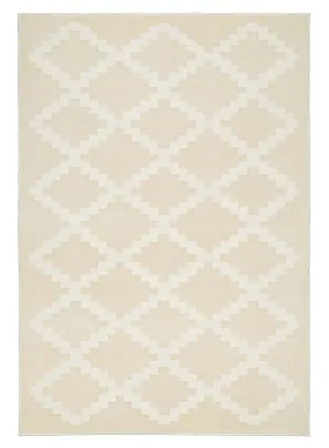 Tata Textured Diamond Neutral Rug by Miss Amara, a Contemporary Rugs for sale on Style Sourcebook