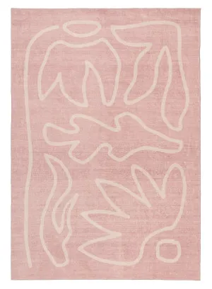 Manuela Pink Hand Drawn Washable Rug by Miss Amara, a Contemporary Rugs for sale on Style Sourcebook