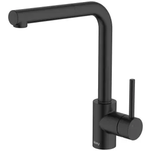Abey Lucia Side Lever Pull Out Mixer Black 3K6-B-LF by Abey, a Kitchen Taps & Mixers for sale on Style Sourcebook