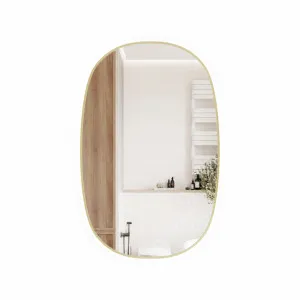 Valmont Vertical 580mm - Brushed Gold by Aulic, a Illuminated Mirrors for sale on Style Sourcebook