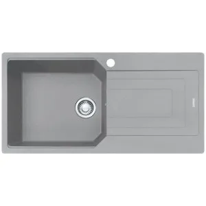 Franke Urban Fragranite Stone Grey Right Hand Single Bowl Sink with Drainer Kit by Franke, a Kitchen Sinks for sale on Style Sourcebook