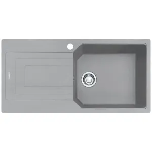 Franke Urban Fragranite Stone Grey Left Hand Single Bowl Sink with Drainer Kit by Franke, a Kitchen Sinks for sale on Style Sourcebook