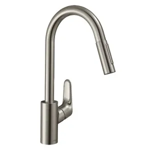 Hansgrohe Decor Single Lever Kitchen Mixer 240, 7 l/min, Pull Out Spray, 2jet Stainless Steel by Hansgrohe, a Kitchen Taps & Mixers for sale on Style Sourcebook