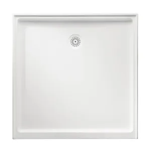 Marbletrend Flinders Polymarble Square Shower Base 1000 x 1000mm Rear Outlet by Marble trend, a Showers for sale on Style Sourcebook