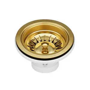 Otti Sink Basket Waste Brushed Dark Gold by Otti, a Traps & Wastes for sale on Style Sourcebook