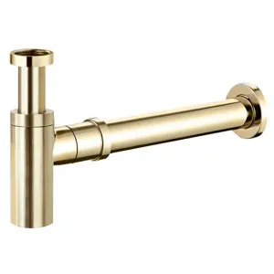 Otti Bottle Trap 32/40mm Waste, 40mm Connection Round Brushed Gold by Otti, a Traps & Wastes for sale on Style Sourcebook