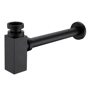 Otti Bottle Trap 32/40mm Waste, 40mm Connection Square Matte Black by Otti, a Traps & Wastes for sale on Style Sourcebook