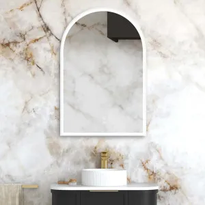 Otti LED Archie Metal Frame Mirror White by Otti, a Vanity Mirrors for sale on Style Sourcebook