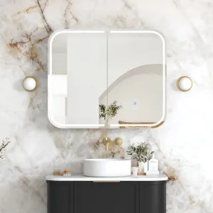 Otti LED Newport 900(W)x750(H) Black Oak Shaving Cabinet - Premium Edition by Otti, a Shaving Cabinets for sale on Style Sourcebook