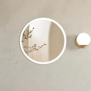 Otti LED Bondi 800mm White Metal Frame Tuffi Mirror by Otti, a Vanity Mirrors for sale on Style Sourcebook
