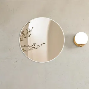 Otti London 700mm White Metal Frame Tuffi Mirror by Otti, a Vanity Mirrors for sale on Style Sourcebook
