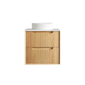 Otti Byron Fluted Woodland Oak Wall Hung Vanity by Otti, a Vanities for sale on Style Sourcebook
