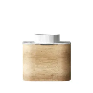 Otti Bondi Natural Oak Wall Hung Curve Vanity by Otti, a Vanities for sale on Style Sourcebook