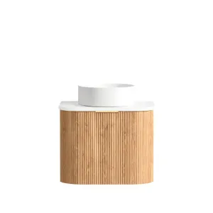 Otti Bondi Woodland Oak Fluted Curve Vanity by Otti, a Vanities for sale on Style Sourcebook
