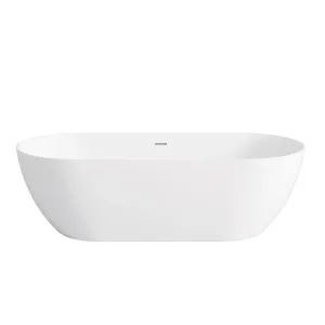 Otti Attica Manolo Bath with Overflow 1700mm Matte White by Otti, a Bathtubs for sale on Style Sourcebook