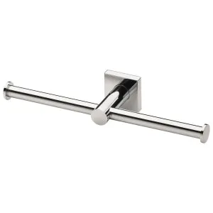 Phoenix Radii Double Toilet Roll Holder Square Plate Chrome by PHOENIX, a Toilets & Bidets for sale on Style Sourcebook