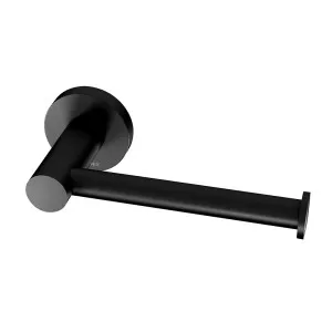 Phoenix Radii Toilet Roll Holder Round Plate Matte Black by PHOENIX, a Toilets & Bidets for sale on Style Sourcebook