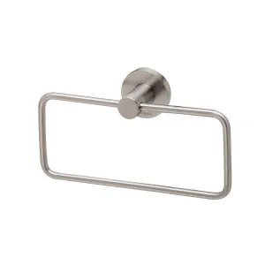 Phoenix Radii Hand Towel Holder Round Plate Brushed Nickel by PHOENIX, a Bathroom Fixtures for sale on Style Sourcebook