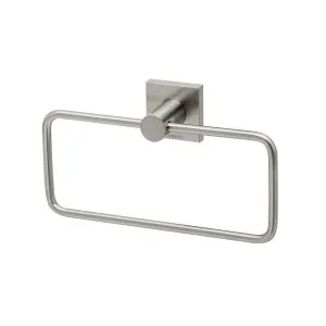 Phoenix Radii Hand Towel Holder Square Plate Brushed Nickel by PHOENIX, a Bathroom Fixtures for sale on Style Sourcebook