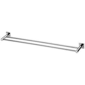 Phoenix Radii Double Towel Rail 800mm Square Plate Chrome by PHOENIX, a Towel Rails for sale on Style Sourcebook