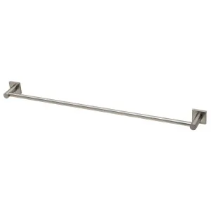 Phoenix Radii Single Towel Rail 800mm Square Plate Brushed Nickel by PHOENIX, a Towel Rails for sale on Style Sourcebook