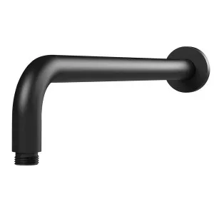 Phoenix Vivid Shower Arm 400mm Round Matte Black by PHOENIX, a Shower Heads & Mixers for sale on Style Sourcebook