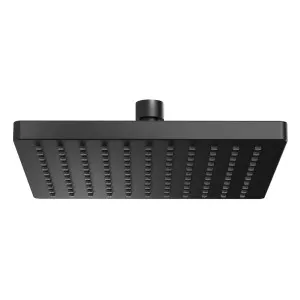 Phoenix Lexi Square Shower Rose 200mm Matte Black by PHOENIX, a Shower Heads & Mixers for sale on Style Sourcebook